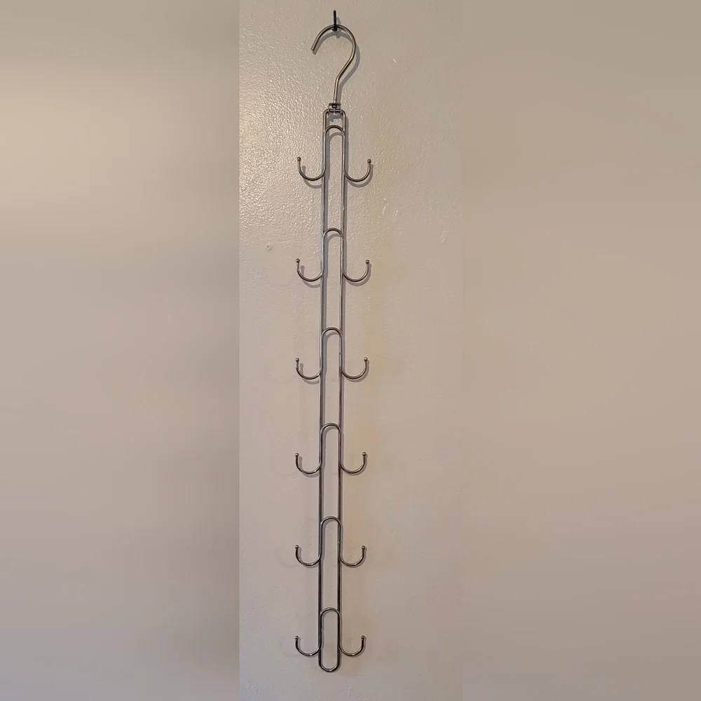 2-Pk Hanging Purse Belt Scarf Storage - Durable, Holds 50 Pounds, Rotates 360​​​